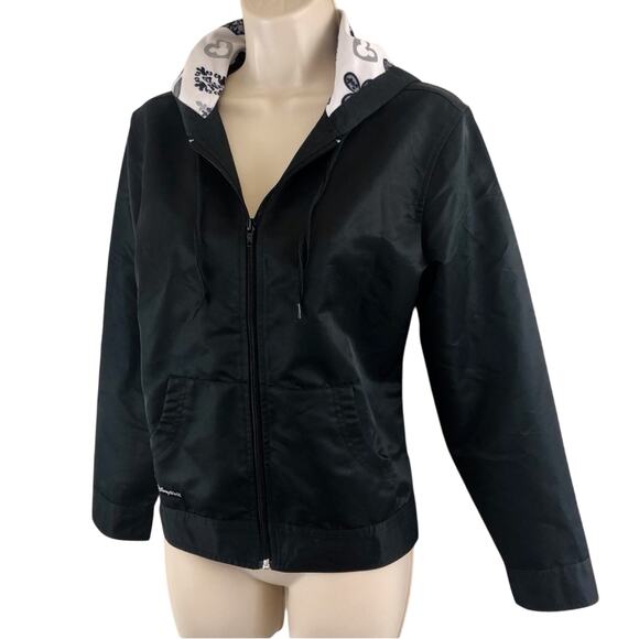 Disney Parks Authentic Lined MM28 Full Zip Hooded Black Outdoor Rain Jacket - Picture 11 of 16